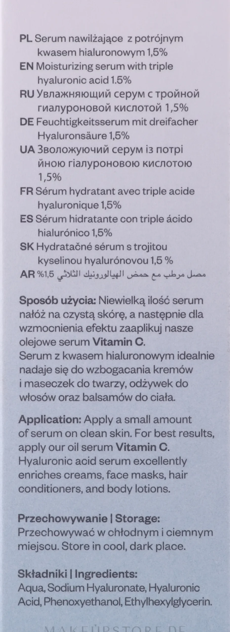 Gesichtsserum mit Hyaluronsäure