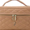 Gesteppte Kosmetiktasche, braun, klein, A6152VT