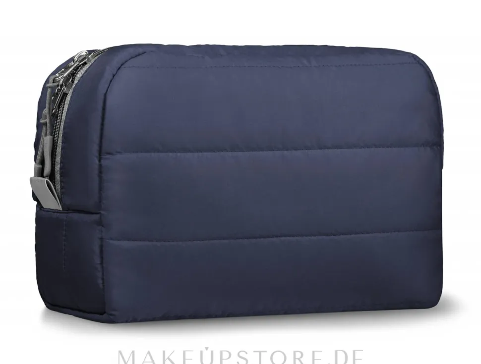 Gesteppte Kosmetiktasche blau Classy