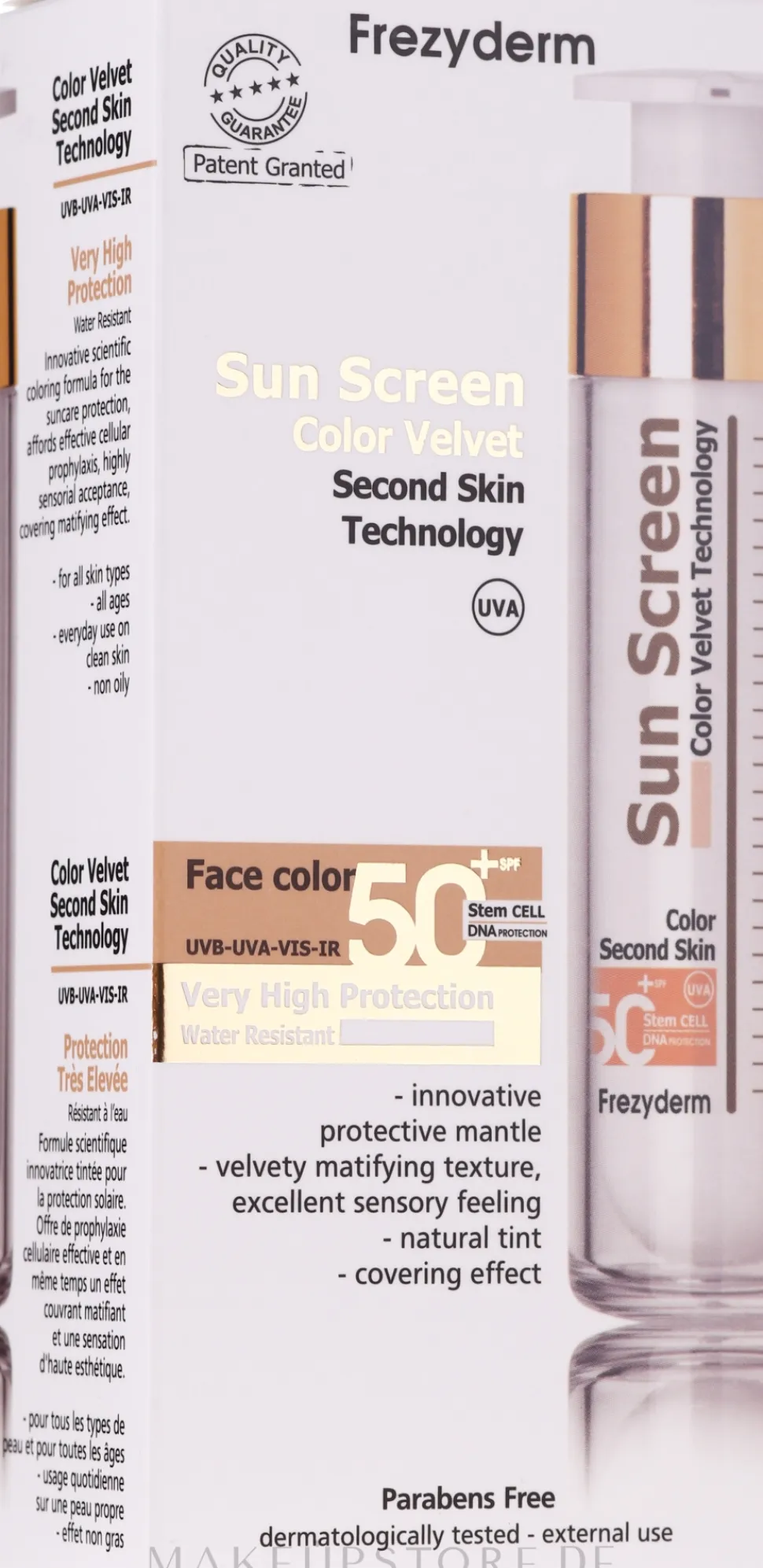 Getönte Sonnenschutzcreme für das Gesicht SPF 50+