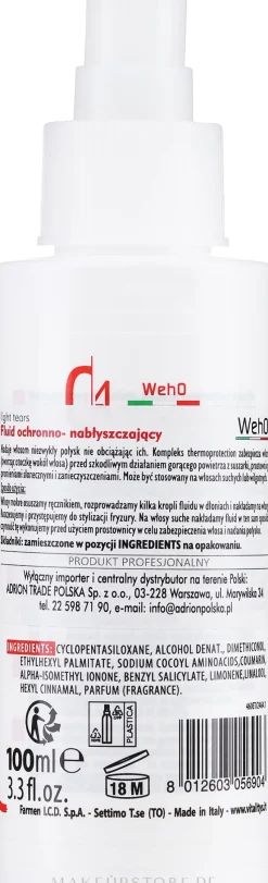 Glanz-Fluid für das Haar mit Schutz vor Föhnhitze, UV-Strahlen und Umwelteinflüssen