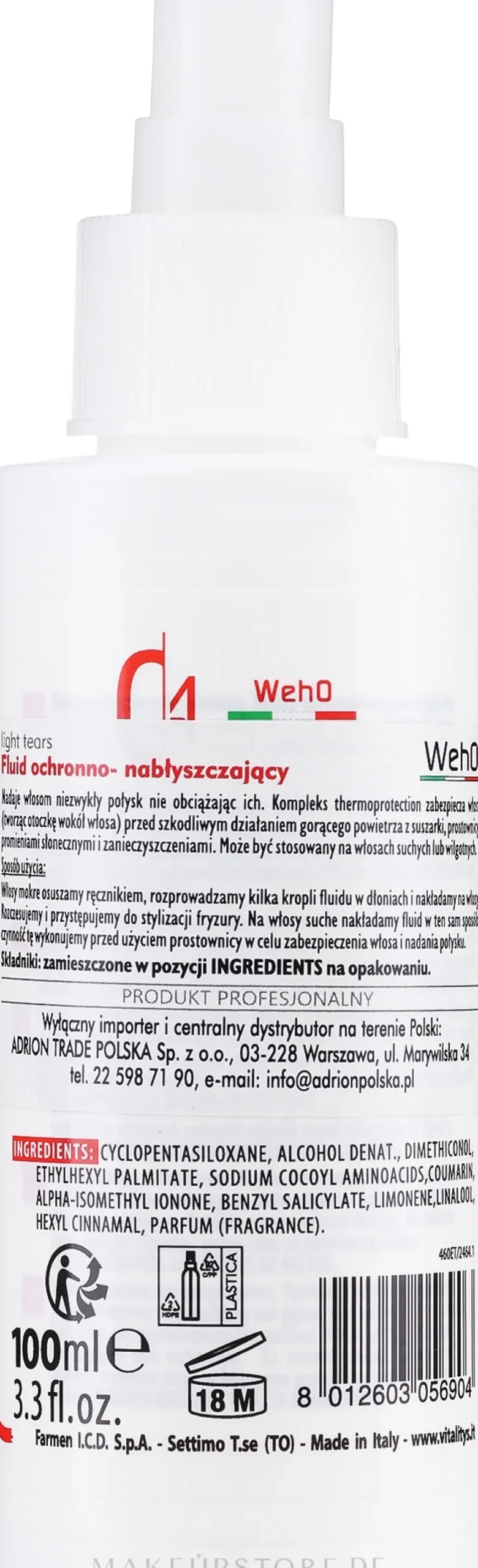 Glanz-Fluid für das Haar mit Schutz vor Föhnhitze, UV-Strahlen und Umwelteinflüssen