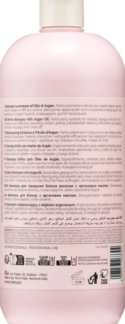 Glanz-Shampoo für behandeltes, glanzloses, stumpfes Haar mit Arganöl