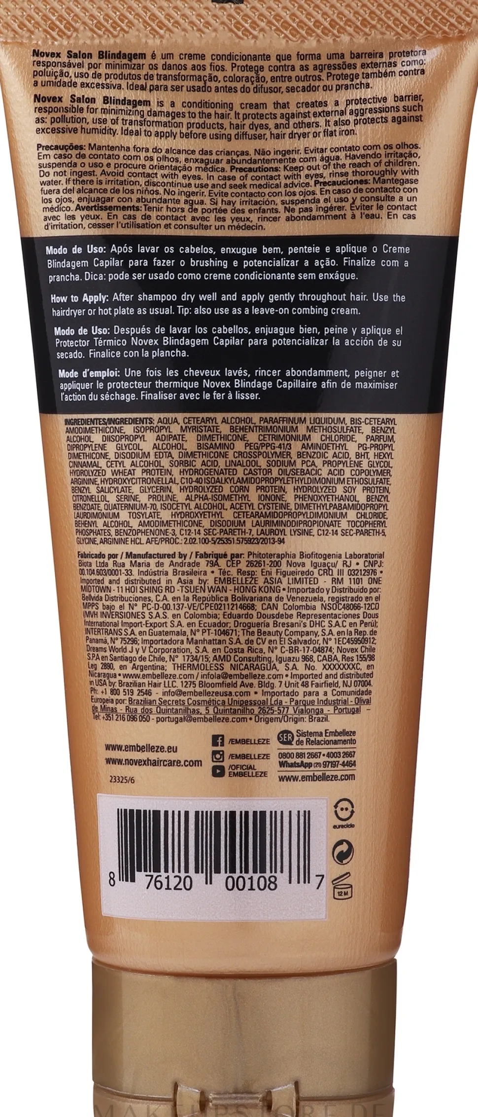 Glättende, thermoschützende Haarcreme