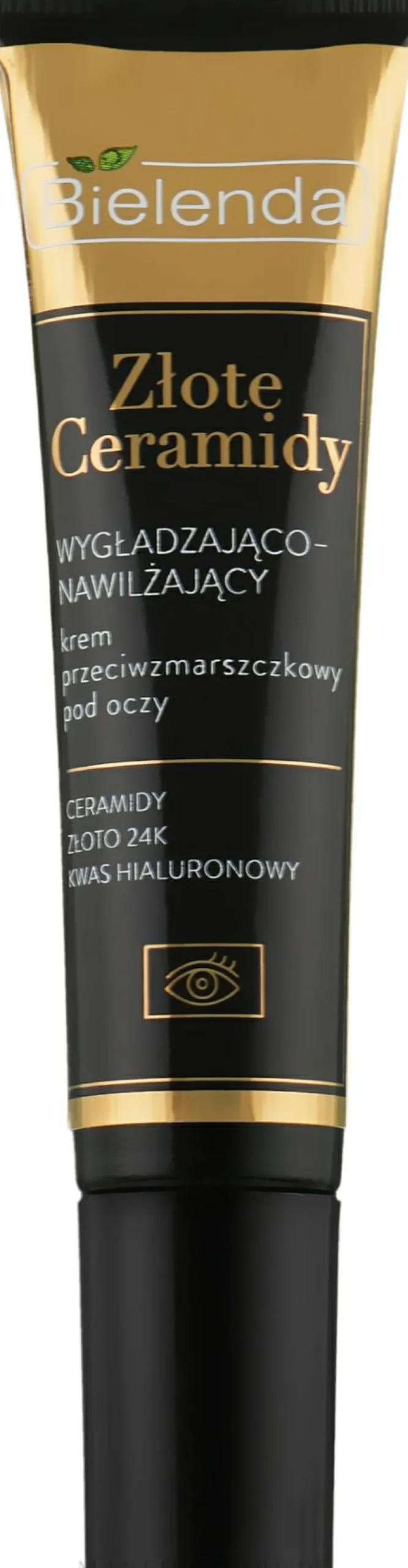 Glättende und feuchtigkeitsspendende Anti-Falten Creme für die Augenpartie mit Ceramiden, 24K Gold und Hyaluronsäure für reife und empfindliche Haut