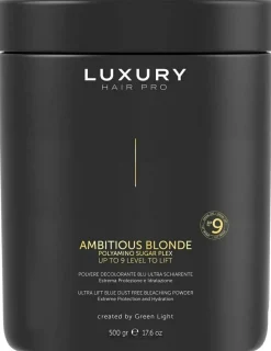 Green Light Luxury Hair Pro Ambitious Blonde Ultra Lift Blue Dust Free Bleaching Powder