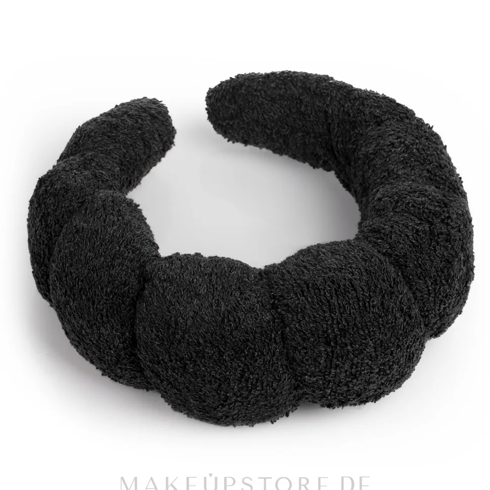 Haarband für routinemäßige Kosmetikbehandlungen, schwarz Easy Spa