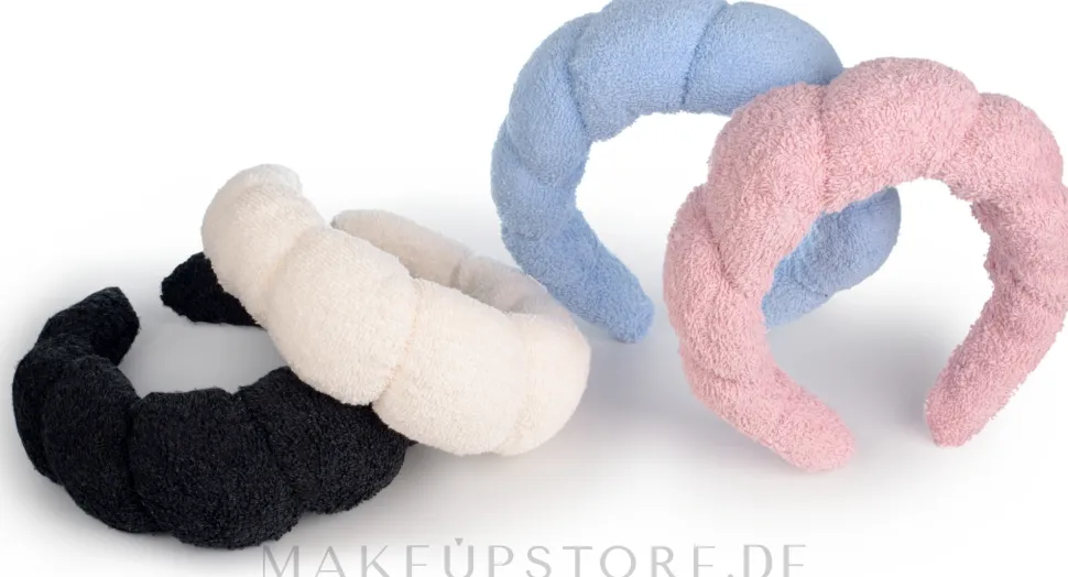 Haarband für routinemäßige Kosmetikbehandlungen, schwarz Easy Spa