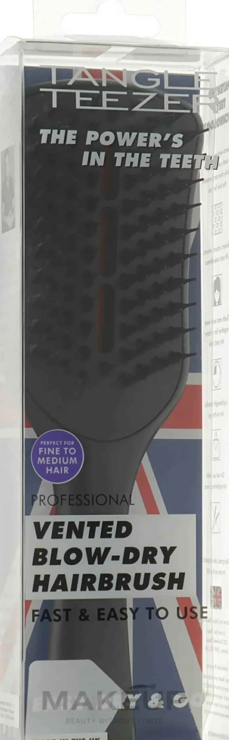 Haarbürste für schnelles Styling schwarz