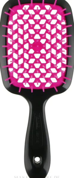 Haarbürste, schwarz mit Fuchsie