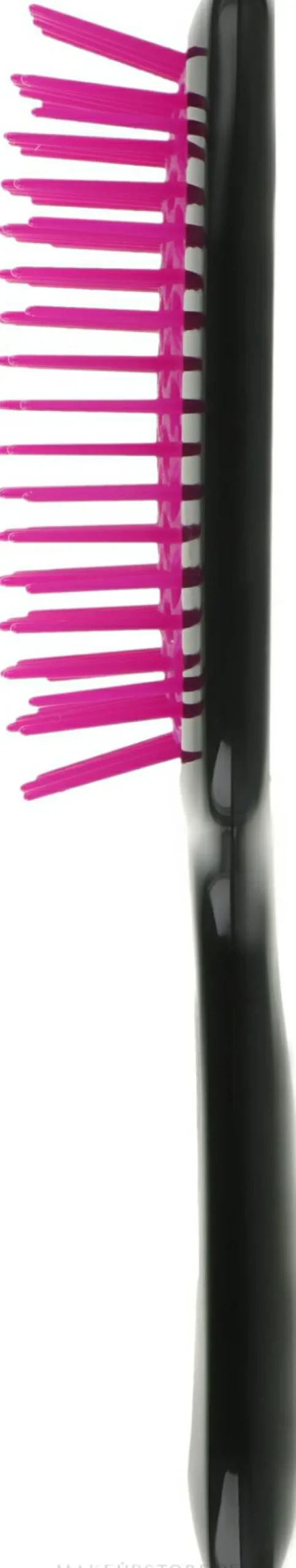 Haarbürste, schwarz mit Fuchsie