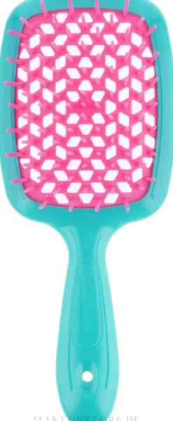 Haarbürste türkis mit rosa