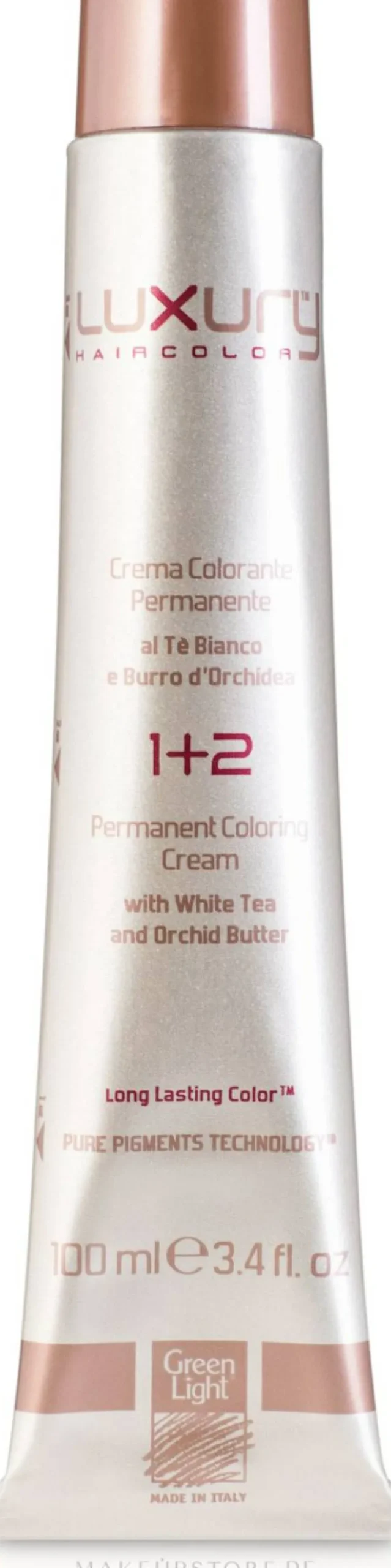 Haarfarbe-Creme mit weißem Tee und Orchideenextrakt