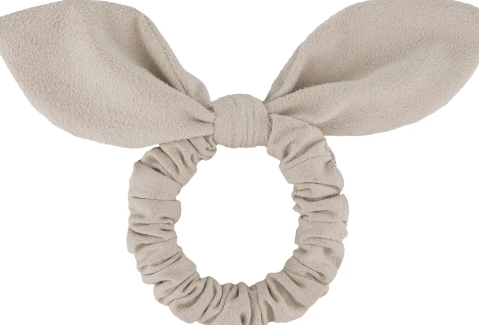 Haargummi aus Wildleder mit Ohren beige Bunny