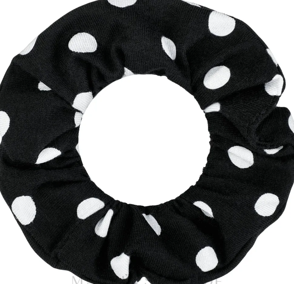 Haargummi schwarz-weiß Knit Fashion Classic