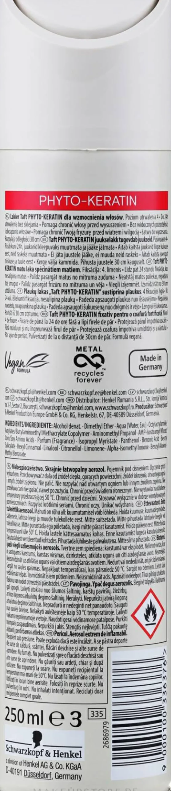 Haarlack mit Keratin Exra starker Halt