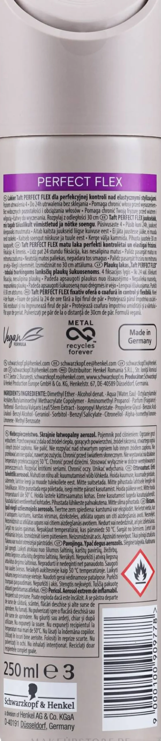 Haarlack Perfect Flex mit flüssigem Elastin Ultra starker Halt