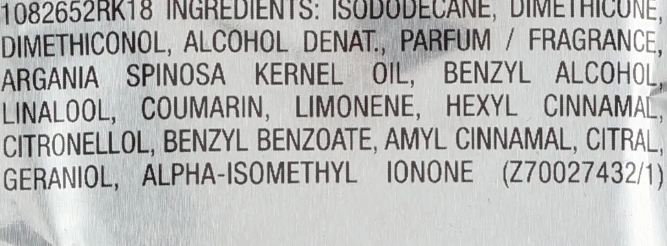 Haaröl mit Arganöl für trockenes und brüchiges Haar (Probe)