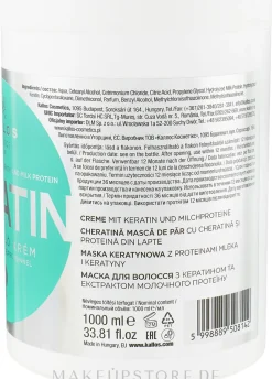 Haarmaske mit Keratin und Milchproteinen