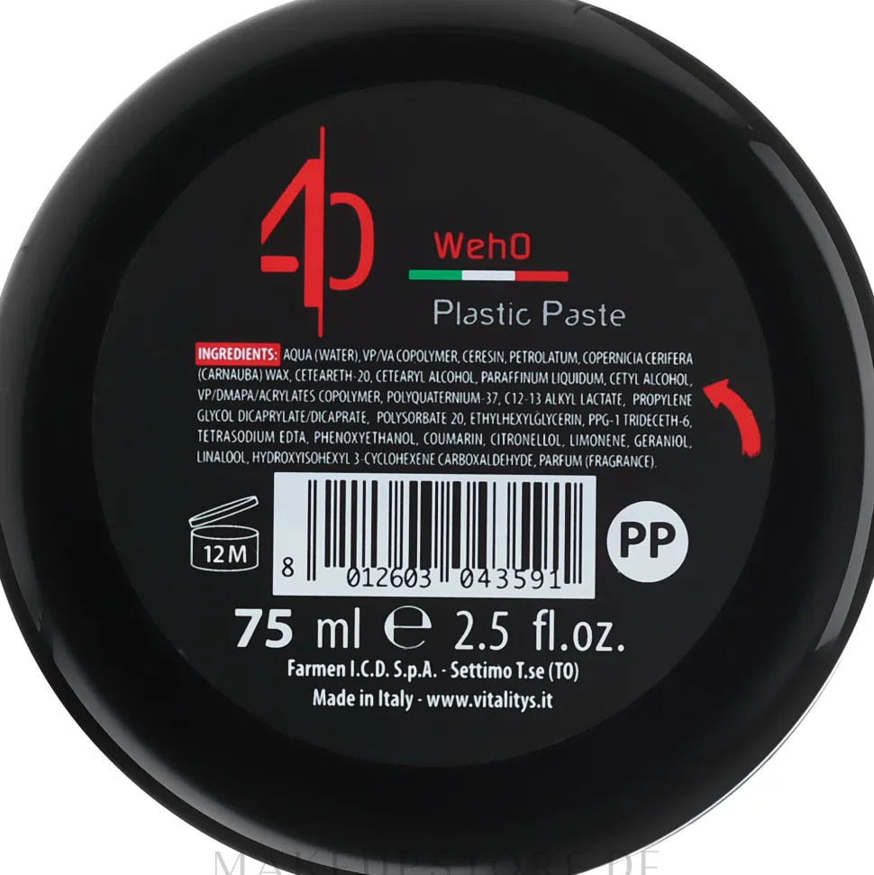 Haarpaste für extrem starken Halt und extrem mattes Finish