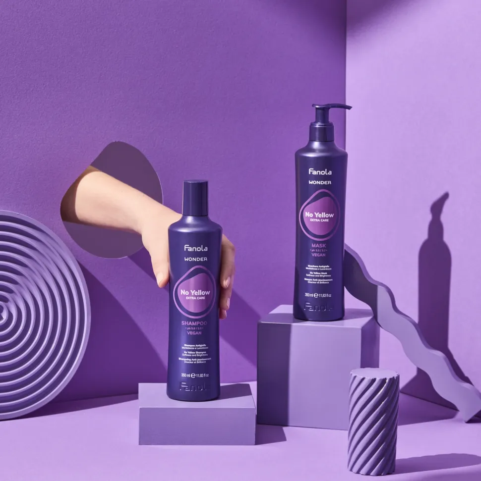 Haarshampoo gegen Gelbstich