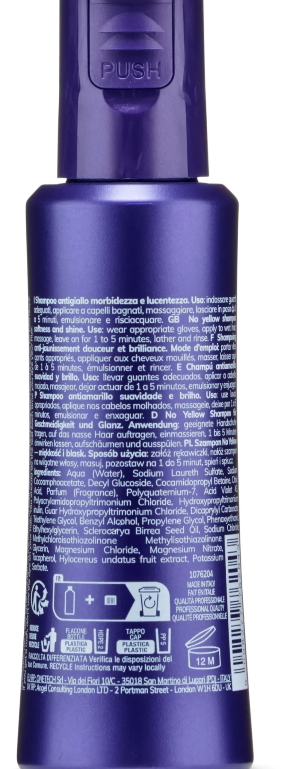Haarshampoo gegen Gelbstich
