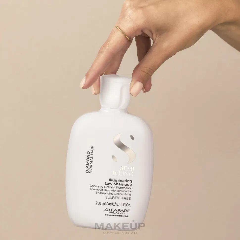Haarshampoo für mehr Glanz mit Diamantpartikeln