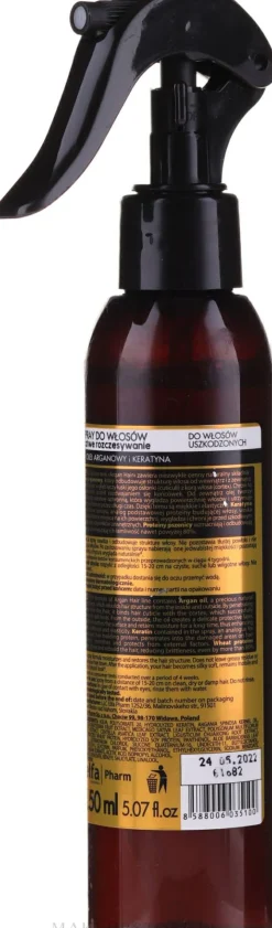 Haarspray mit Arganöl und Keratin für geschädigtes Haar