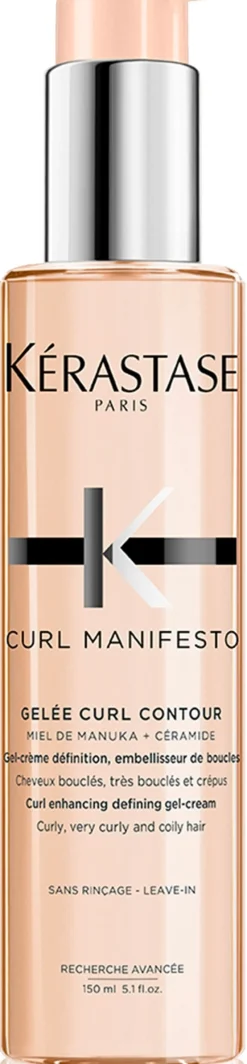 Haarstylinggel mit Manuka-Honig und Ceramiden für lockiges und welliges Haar