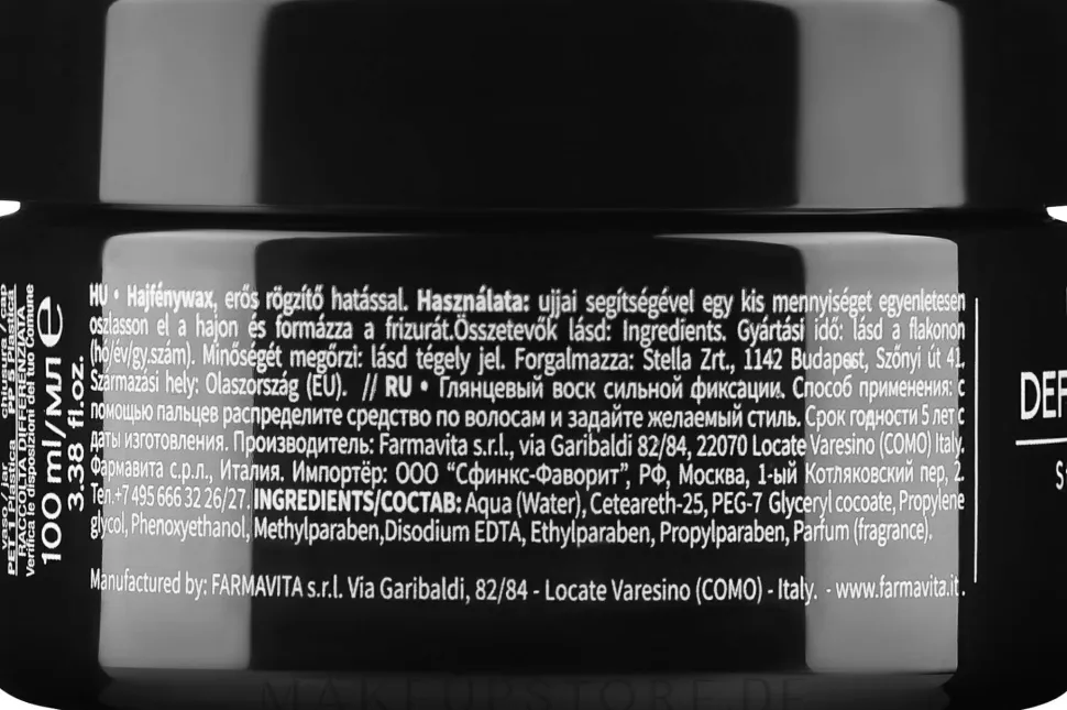 Haarwachs mit Glanzeffekt Starker Halt