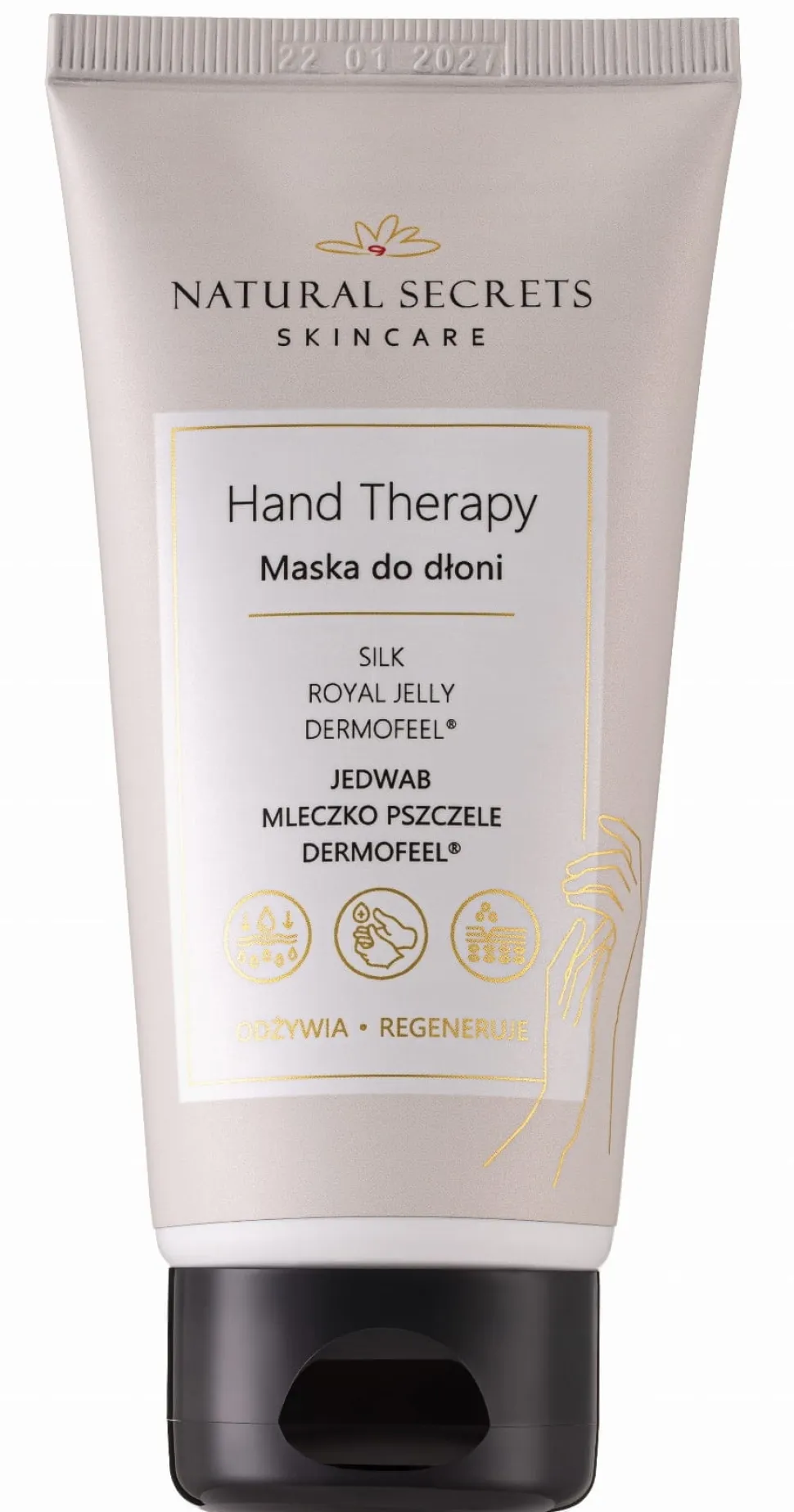 Handmaske mit Seidenproteinen