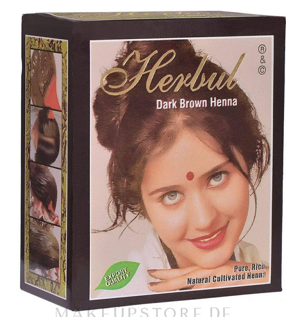 Henna für Haare, dunkelbraun