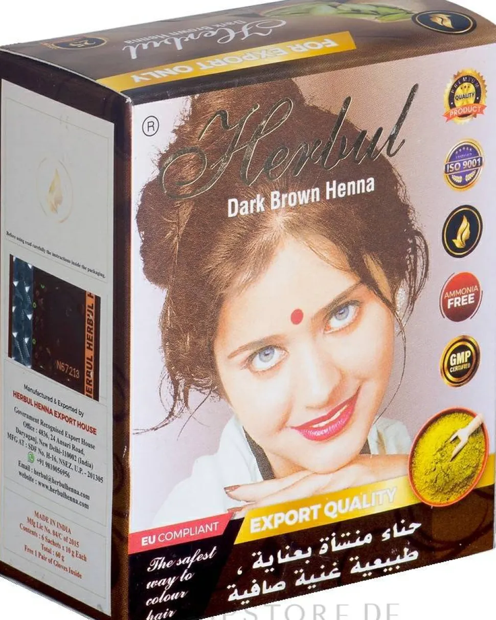 Henna für Haare, dunkelbraun