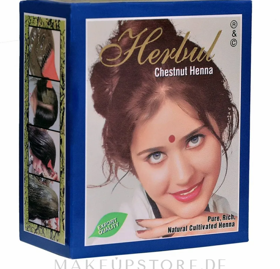 Henna für Haare kastanienbraun