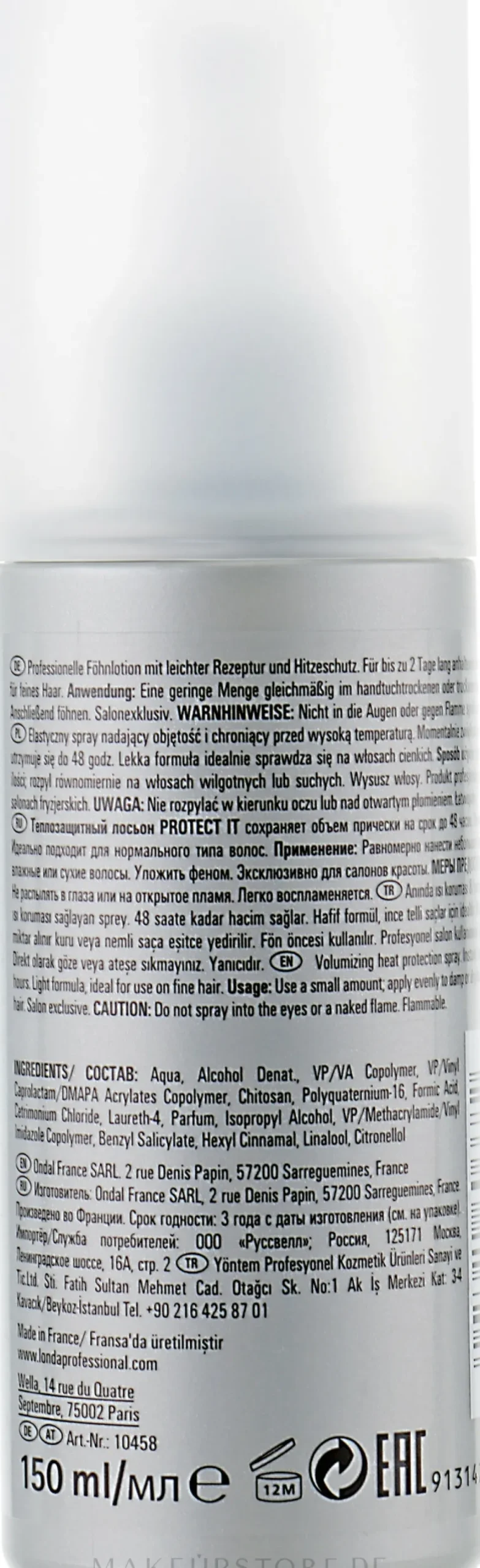 Hitzeschutzlotion für mehr Volumen