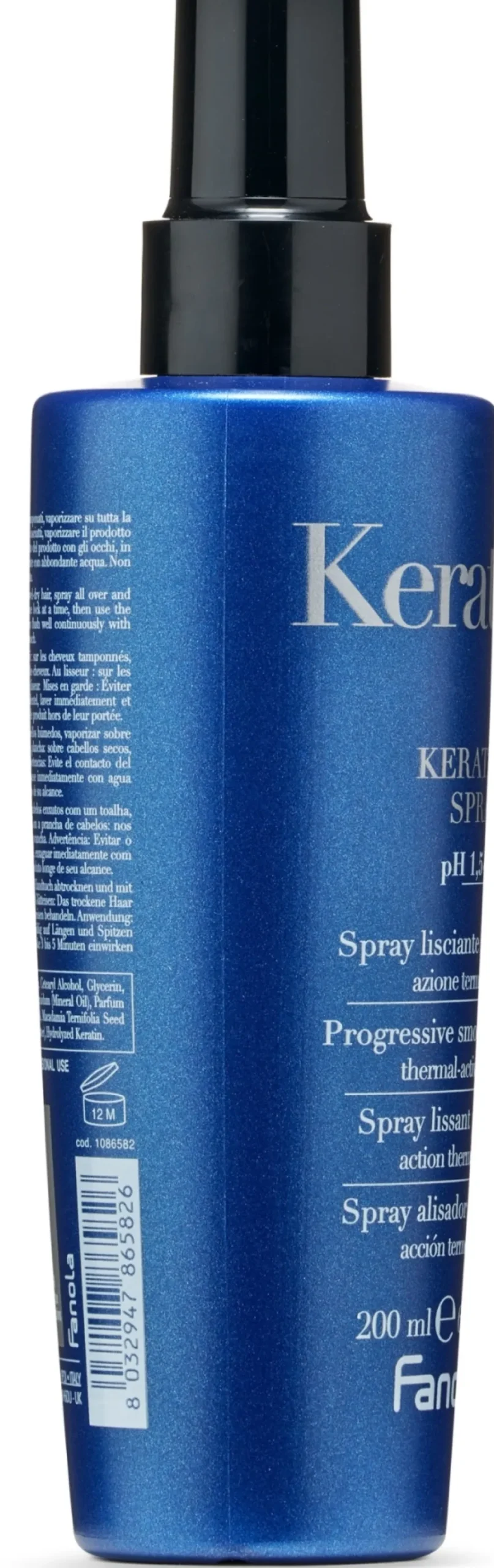 Hitzeschutzspray mit Keratin für geschädigtes Haar