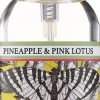 Händedesinfektionsmittel mit Ananas und rosa Lotus