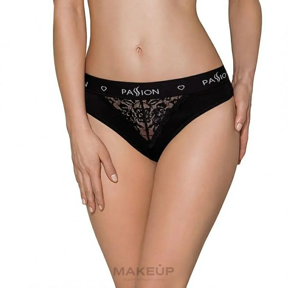 Höschen mit breitem Gummiband und Spitze PANTIES PS001 black