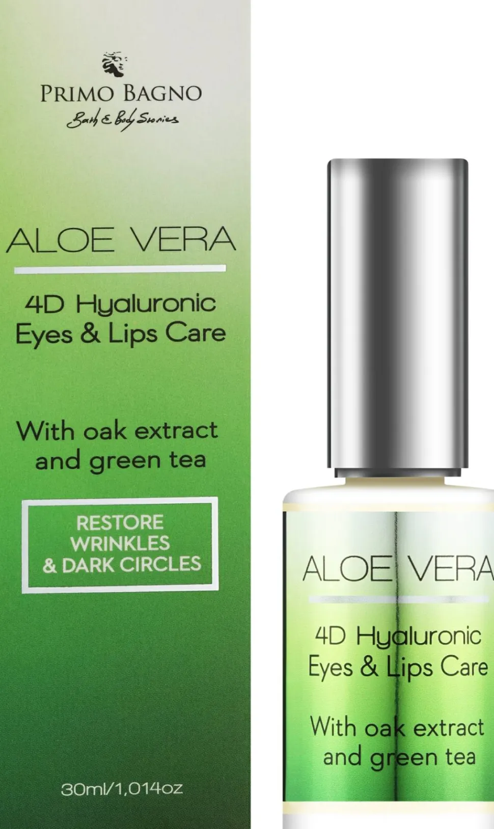 Hyaluron-Augen- und Lippenpflege mit Aloe Vera