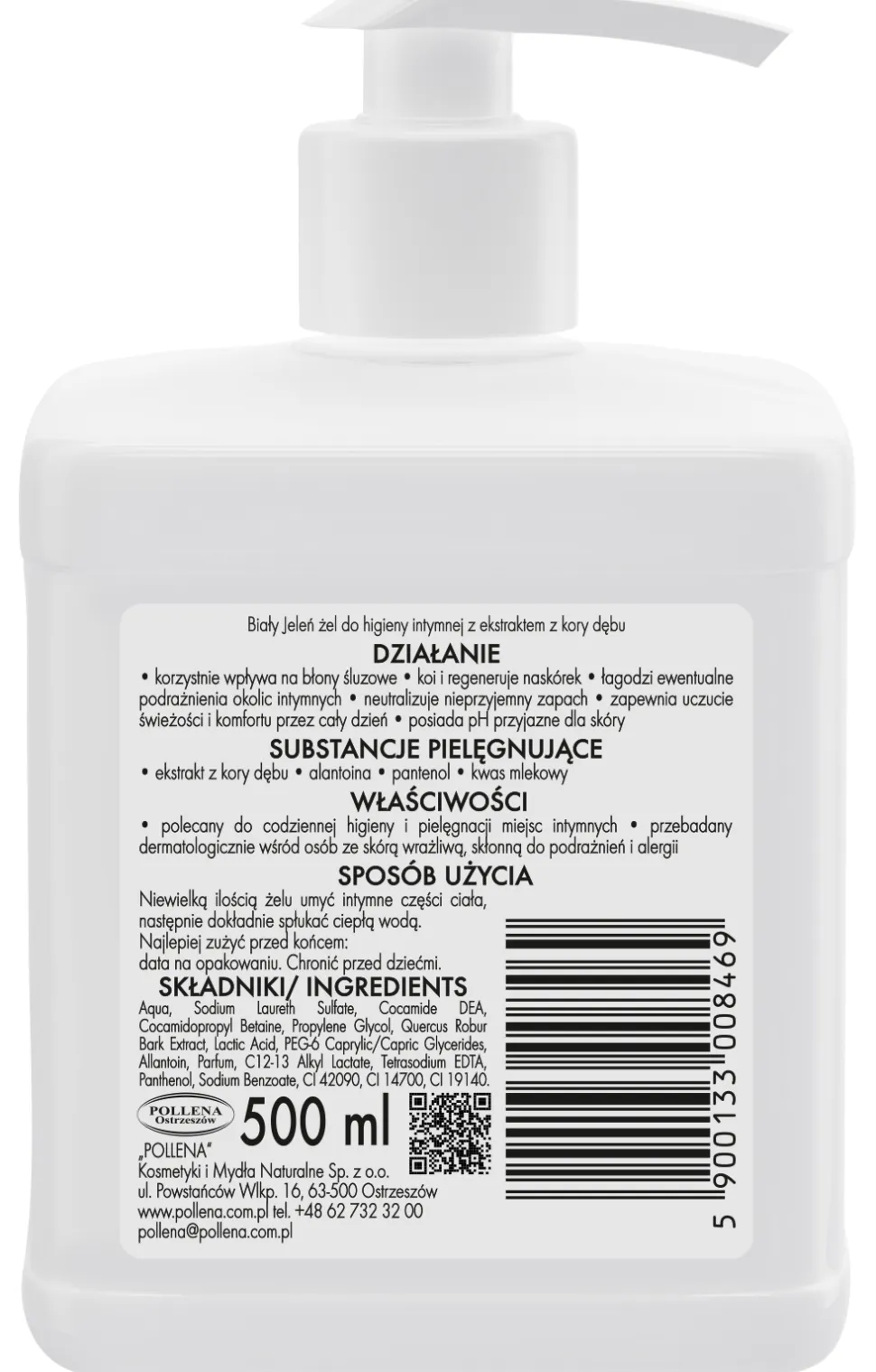 Hypoallergenes Gel für die Intimhygiene mit Eichenrinde