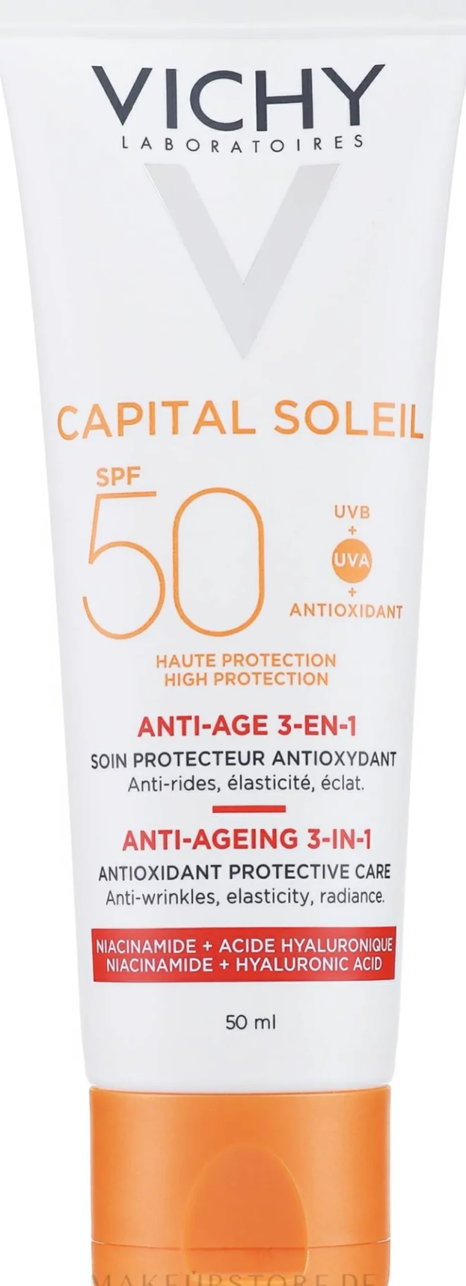 3in1 Anti-Aging Sonnenschutzcreme für das Gesicht mit Antioxidantien SPF 50