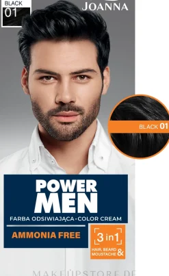 3in1 Farbcreme für Haar, Bart und Schnurrbart