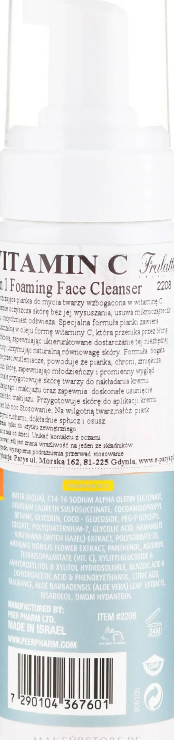 2in1 Reinigungsschaum für das Gesicht mit Vitamin C