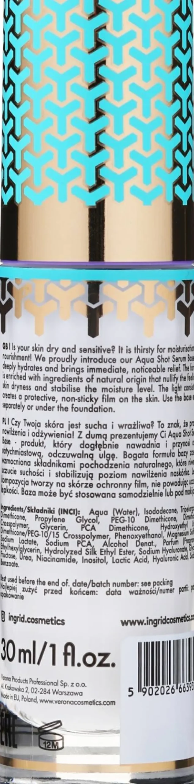 Ingrid Cosmetics Aqua Shot Serum Base