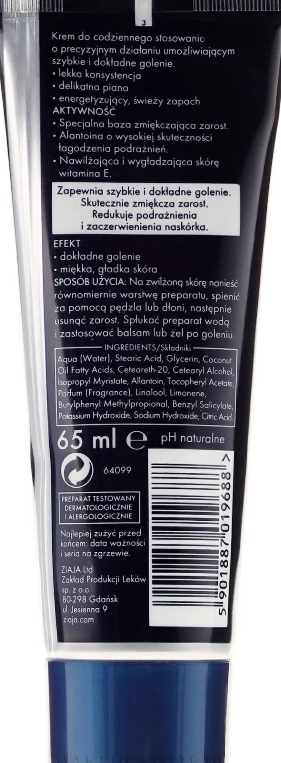 Intensiv feuchtigkeitsspendende Rasiercreme