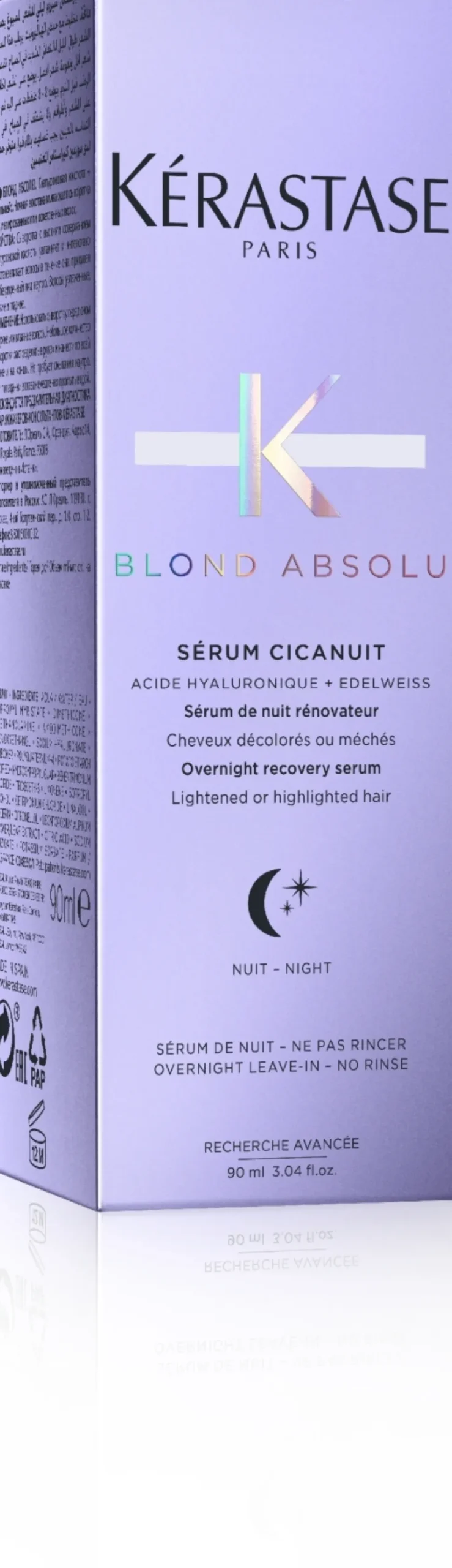 Intensiv regenerierendes Nachtserum für blondes und aufgehelltes Haar mit Hyaluronsäure und Edelweiß