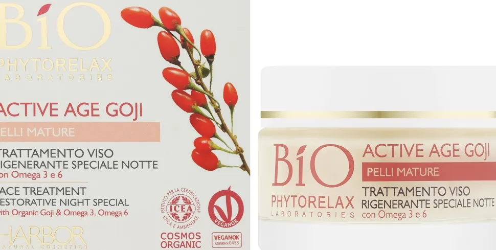 Intensive Anti-Aging Gesichtscreme mit Bio Goji, Omega 3 und 6 für reife Haut