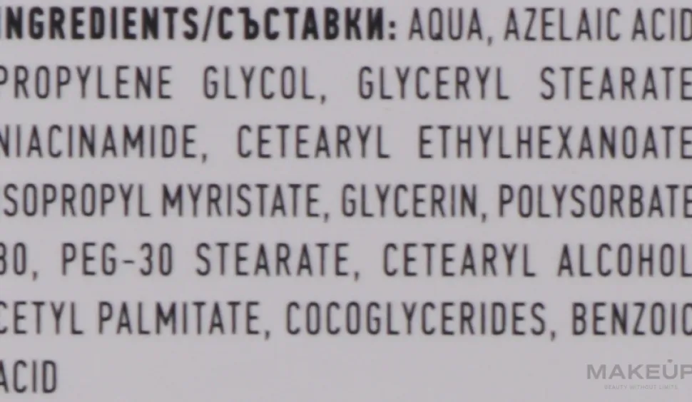 Intensive Creme mit 20% Azelainsäure und 6% Niacinamid