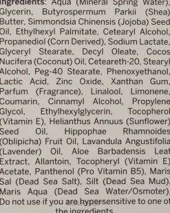 Intensive Fußcreme für trockene und empfindliche Haut mit Schlamm aus dem Toten Meer