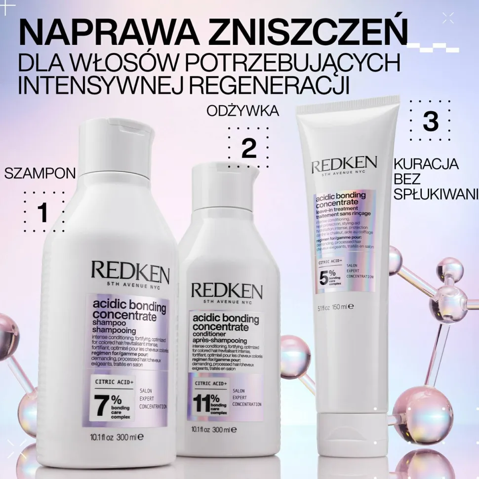 Intensiv pflegendes und reparierendes Shampoo mit Zitronensäure für gefärbtes Haar